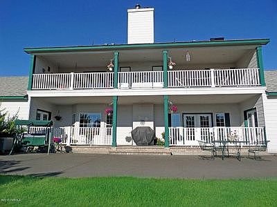 View of the back porches.