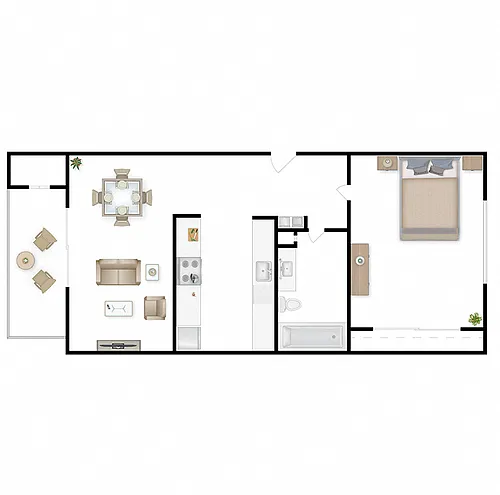 Floor plan 1X1
