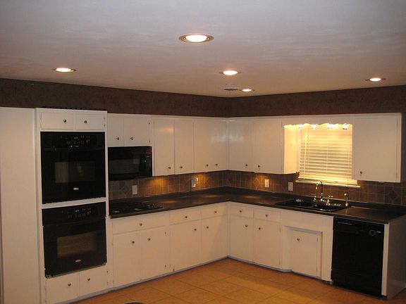 kitchen with dual single ovens