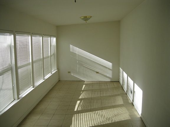 Sunroom interior, faces south