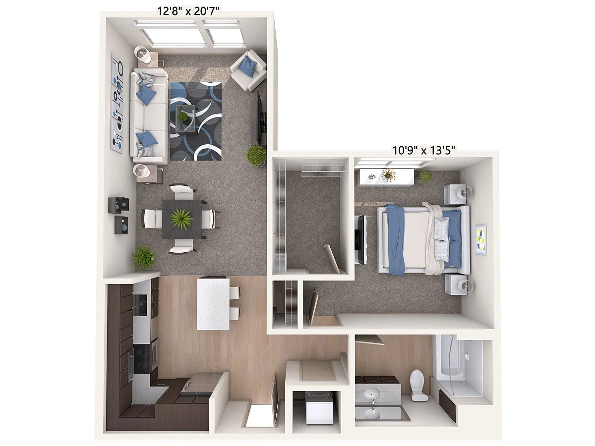 Floor plan A7-Esp-carpet