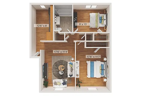 Floor plan 2 Bedroom