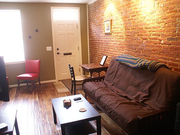 living room facing the door