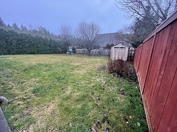 Full fenced backyard