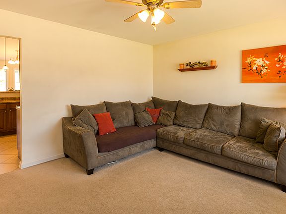 Generously sized living room