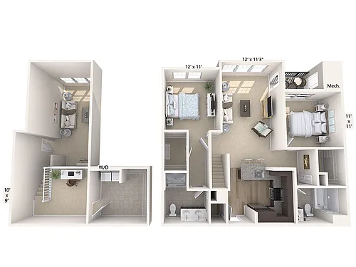 Floor plan B1L-1352sq-Stainless