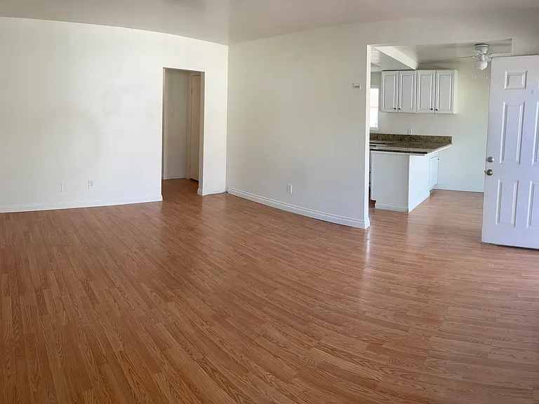 Living space, kitchen, dining adjacent