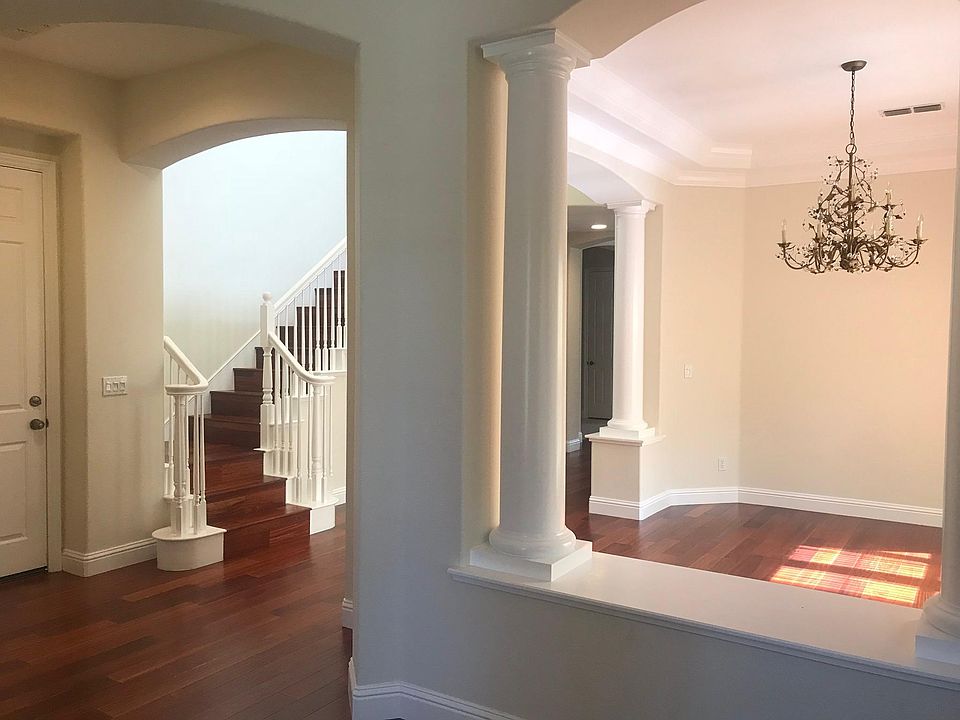 Entry way and formal dining room