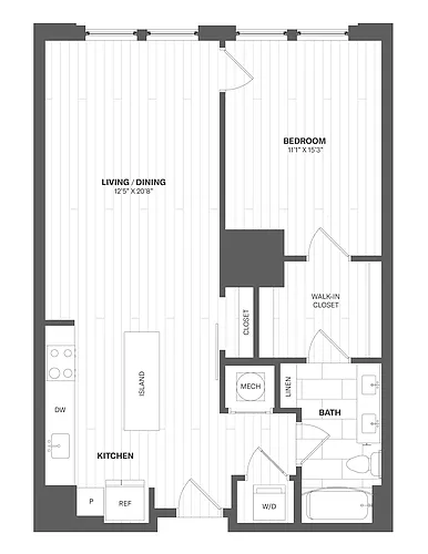 Floor plan 1B-1