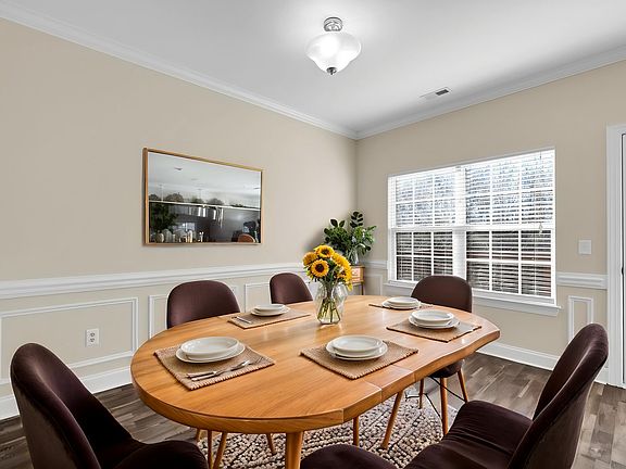 Virtually Staged dining room