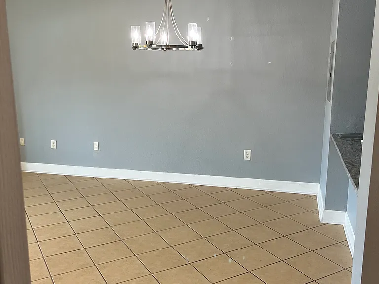 Dining area - light fixture included