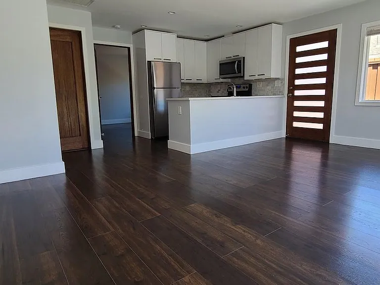 open kitchen/dining/living