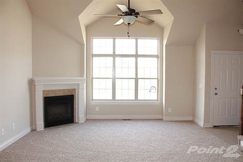 Great room with fireplace