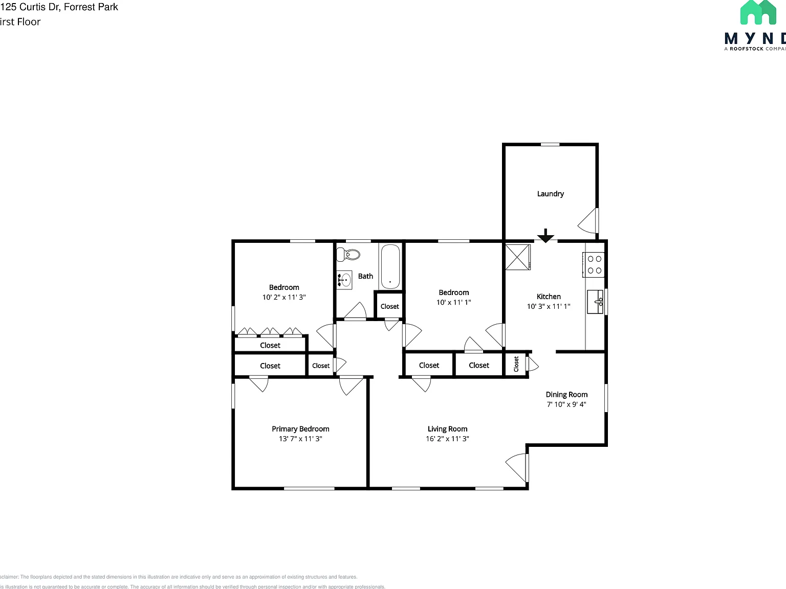 3 bed, 1.0 bath, 1040 sqft, $1,480 — Photo 2