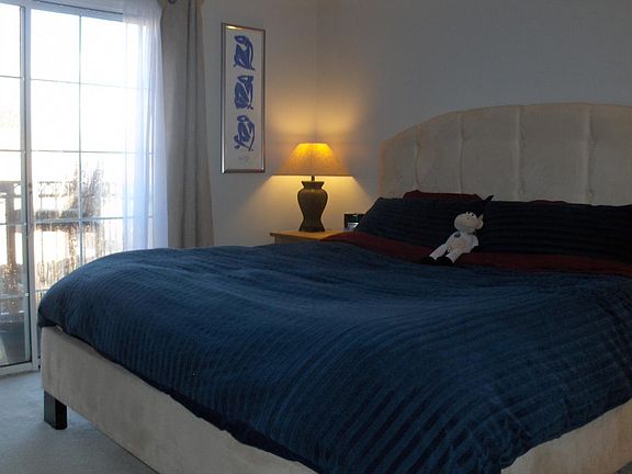 Bed pictured is king sized.