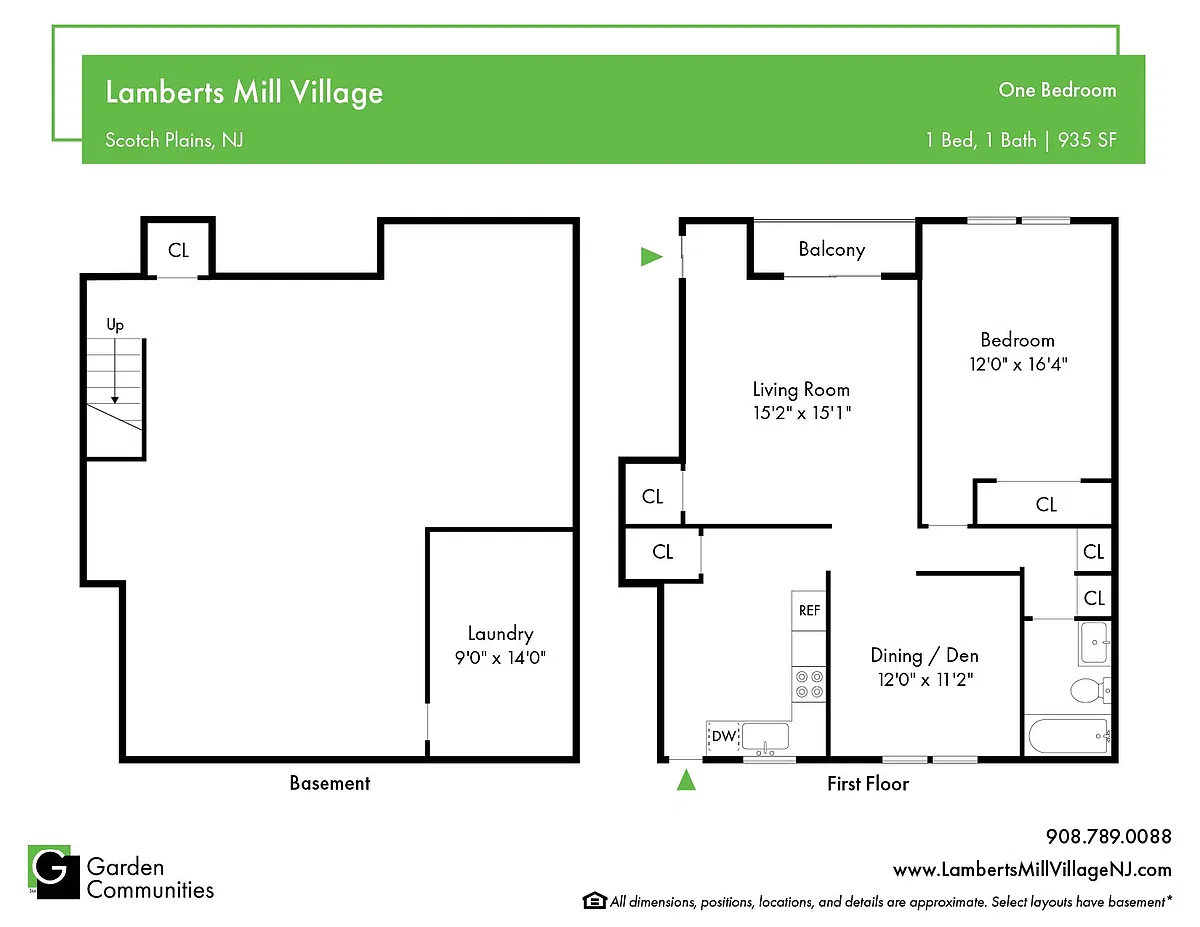 Floor plan $2.33/sq.ft. - 1 Bedroom