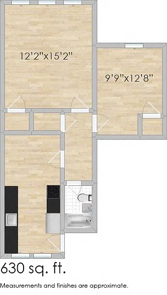 Floor plan 805 & 807 Fillmore