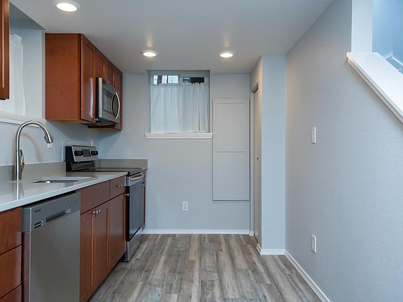 Kitchen and Stairs Up