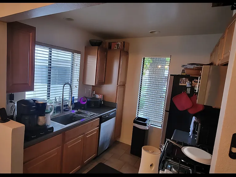 Kitchen with newer stainless Sink