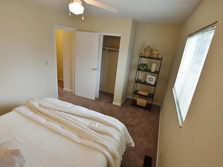 Bedroom One, photos of townhouse while it was staged