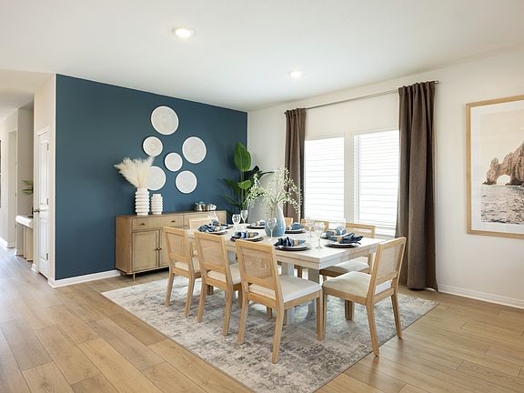 Bring together family and friends in the dining room.