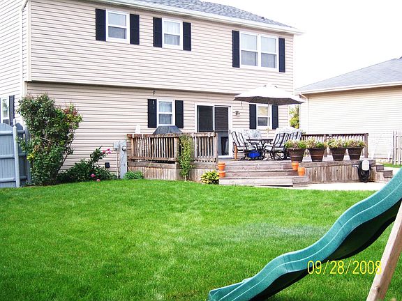 Large Private Yard with Great Cedar Deck that sit on a concrete slab!