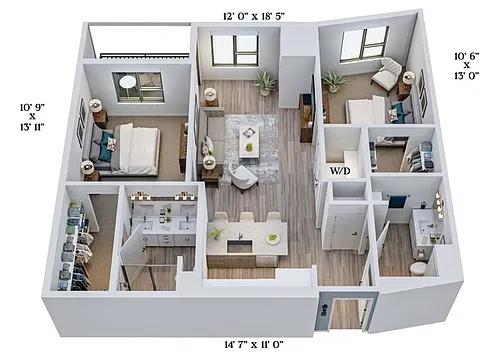 Floor plan C2b