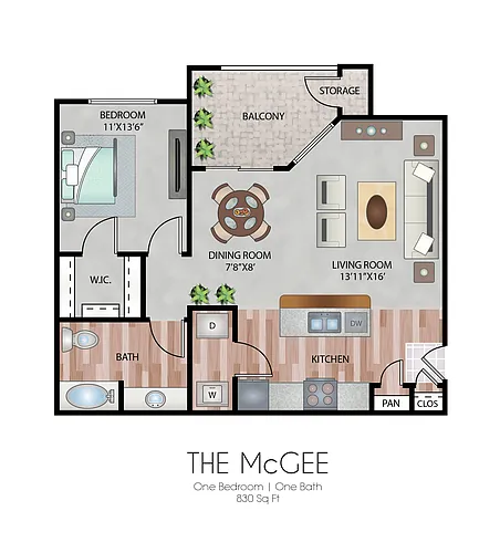 Floor plan The McGee