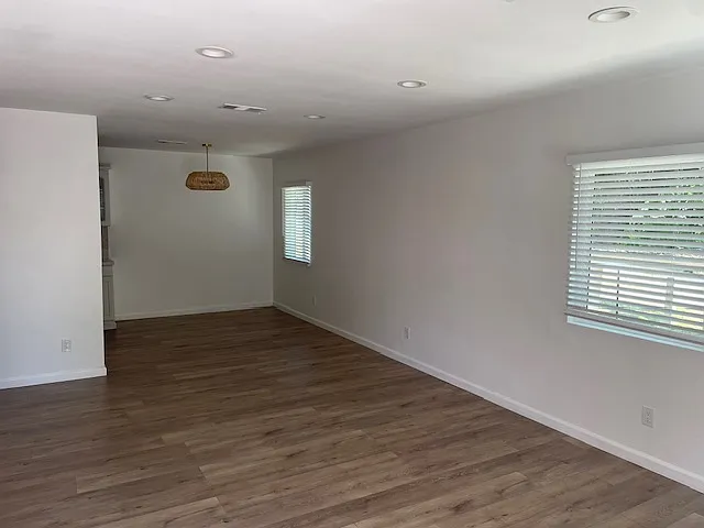 View inside from the front door.