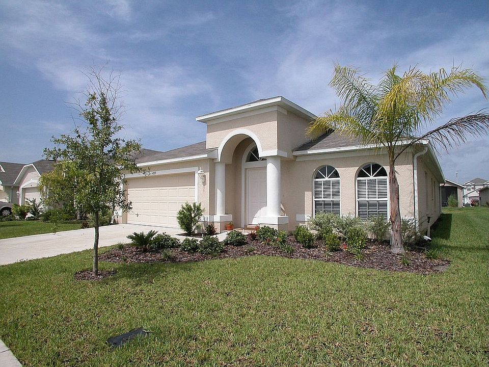 Professionally landscaped front yard