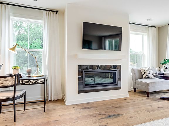 Ample windows in great room