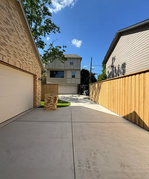 back alley driveway entrance
