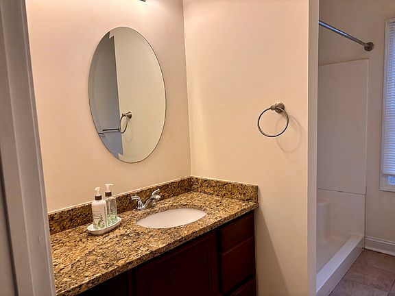 Bathroom with shower stall