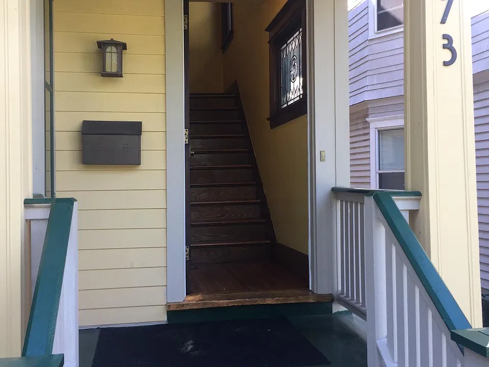 Front door, upstairs apartment.