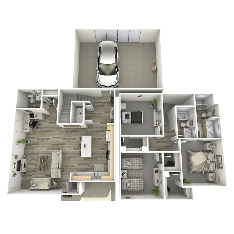 Floor plan PLAN C1 TOWNHOME