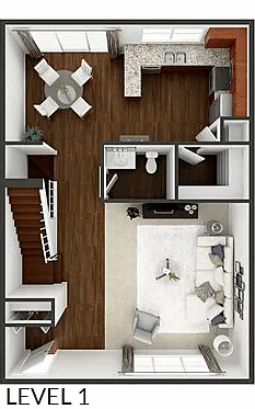 Floor plan 3 Bedroom 1.5 Bath 1860 sq ft