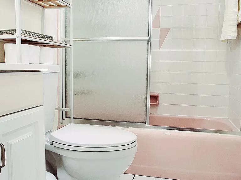 bathtub with shower head