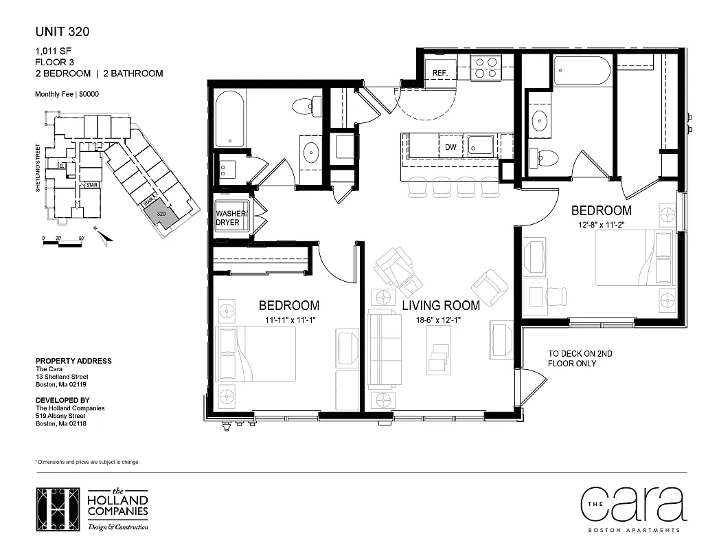 Floor plan Two Bedroom