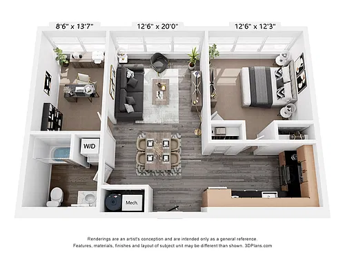Floor plan 1F865