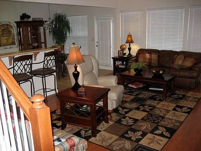 Living room and bar