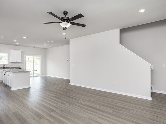 The open and spacious living room