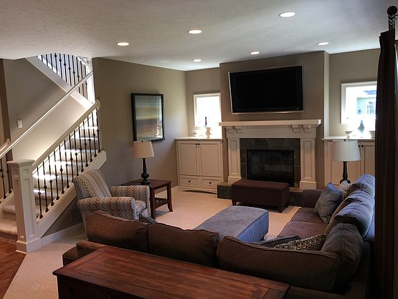 Custom mantel and built-ins