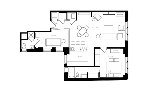 Floor plan 2 Bed Duplex Apartment