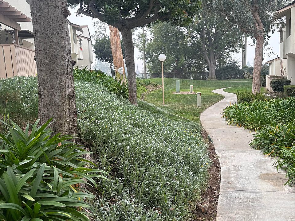 Lovely, manicured greenbelt. Serene surroundings.