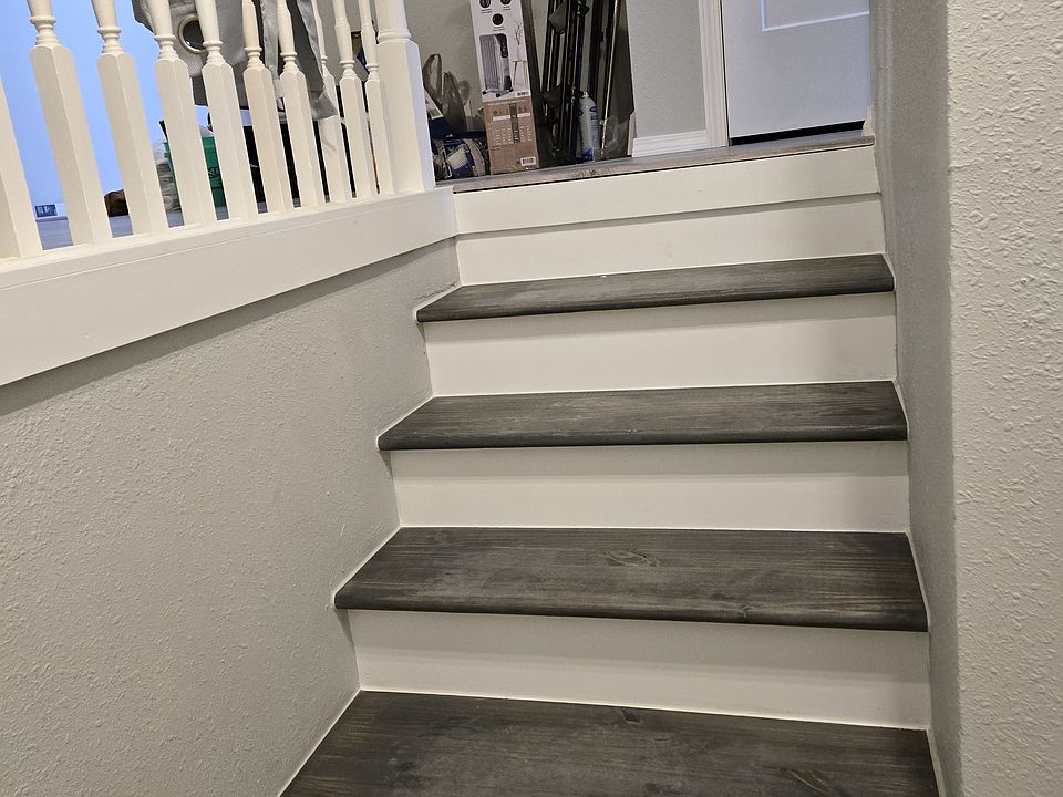 Steps from the front door to upstairs