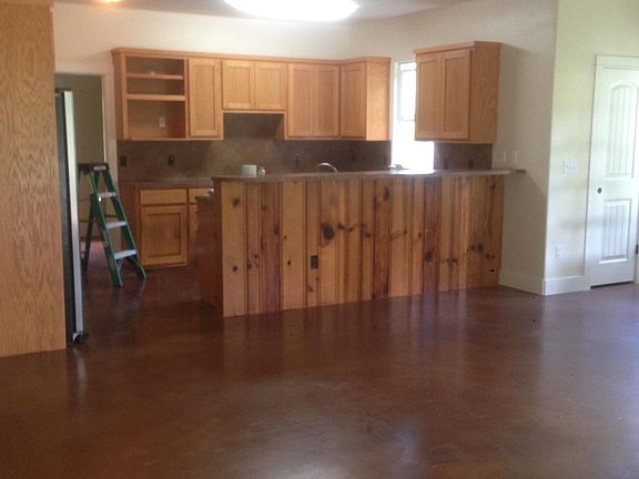 Open living room and kitchen