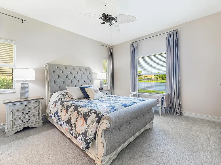 Primary bedroom with queen bed