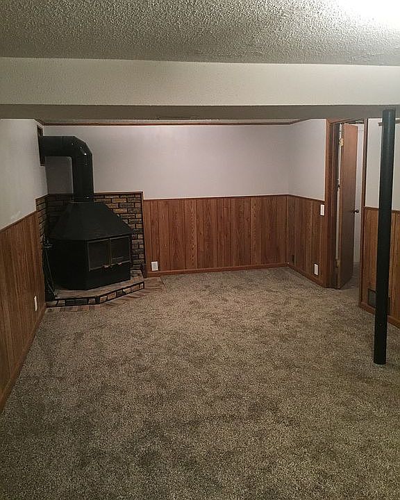  Den with wood burning stove