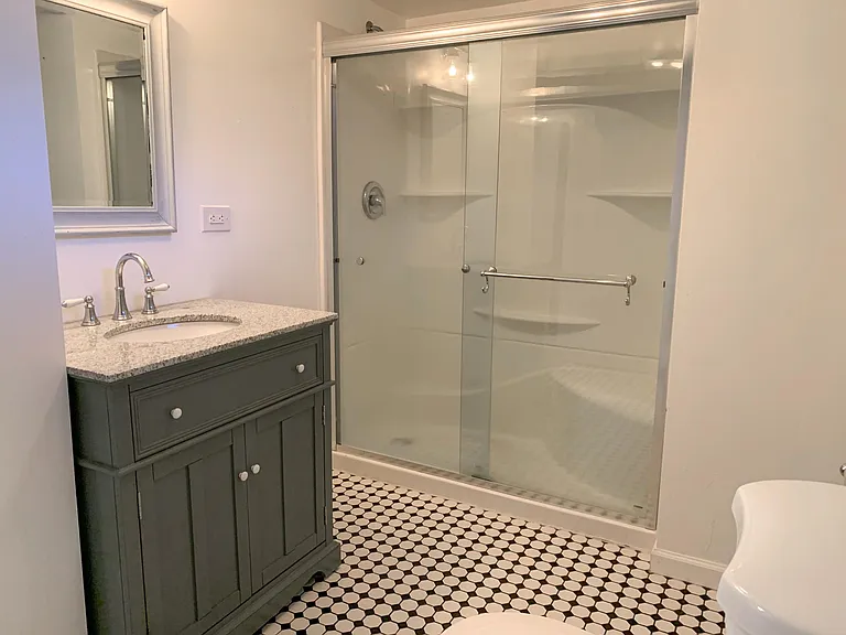 Full bathroom #2 in basement.