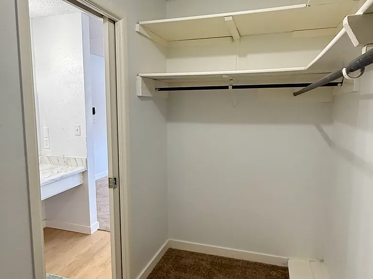 Large walk in closet